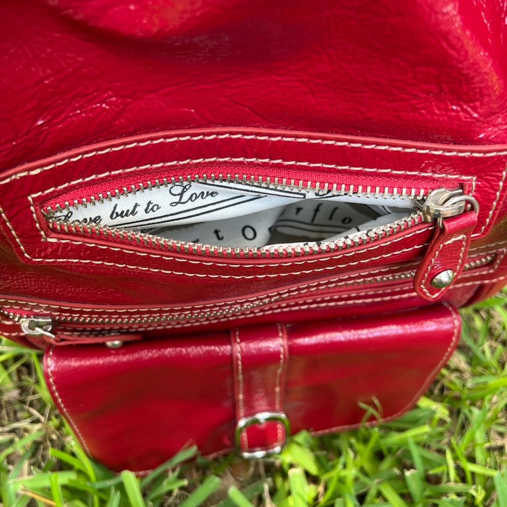 Barr + Barr Red Leather Bag Absolutely Stunning - Picture 11 of 16